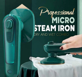 Professional Micro Steam Iron – Portable Handheld Dry & Wet Combo Garment Steamer for Travel & Home